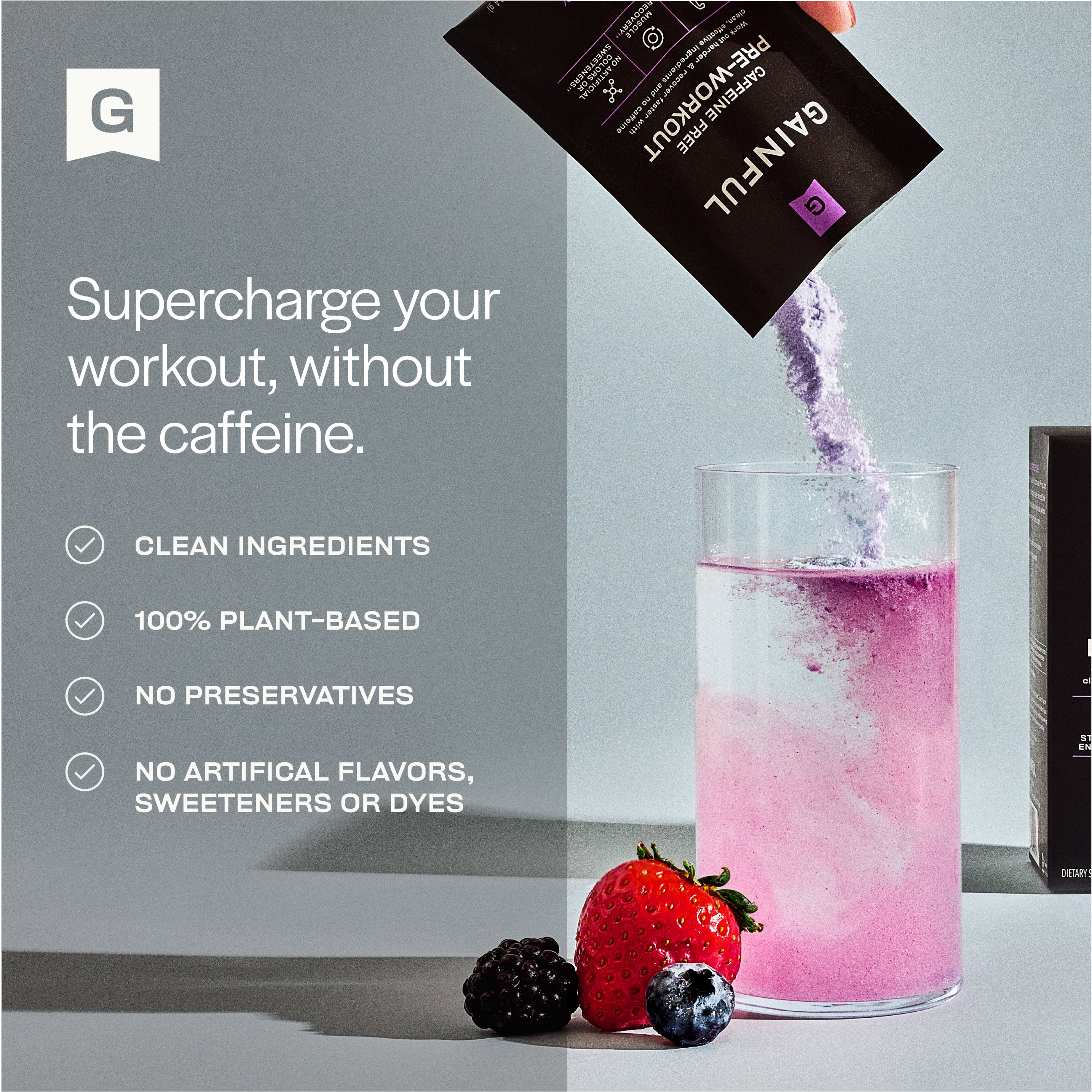 Caffeine Free Pre-Workout - Wild Berry 10 Pack