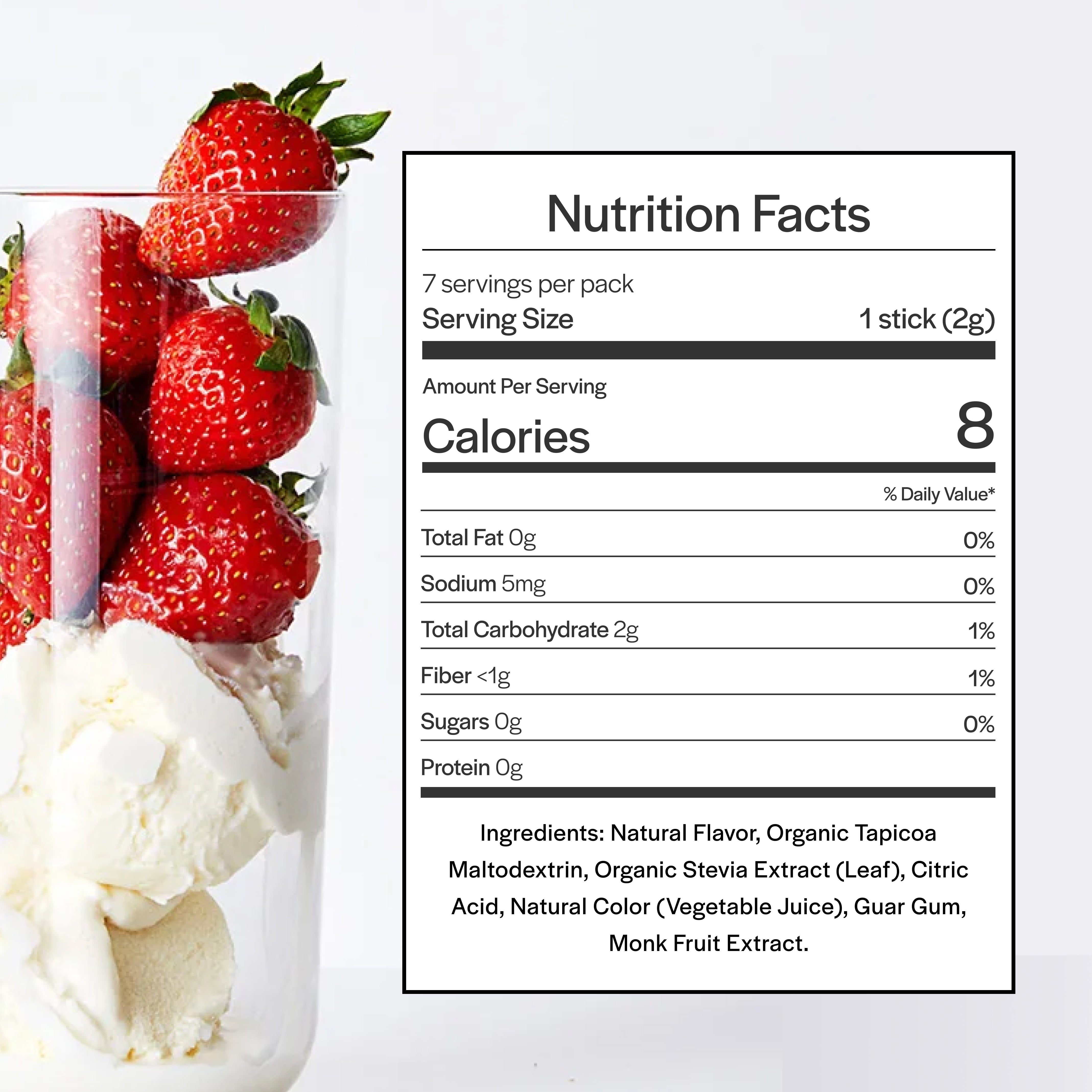 Strawberry Cream Flavor Packets