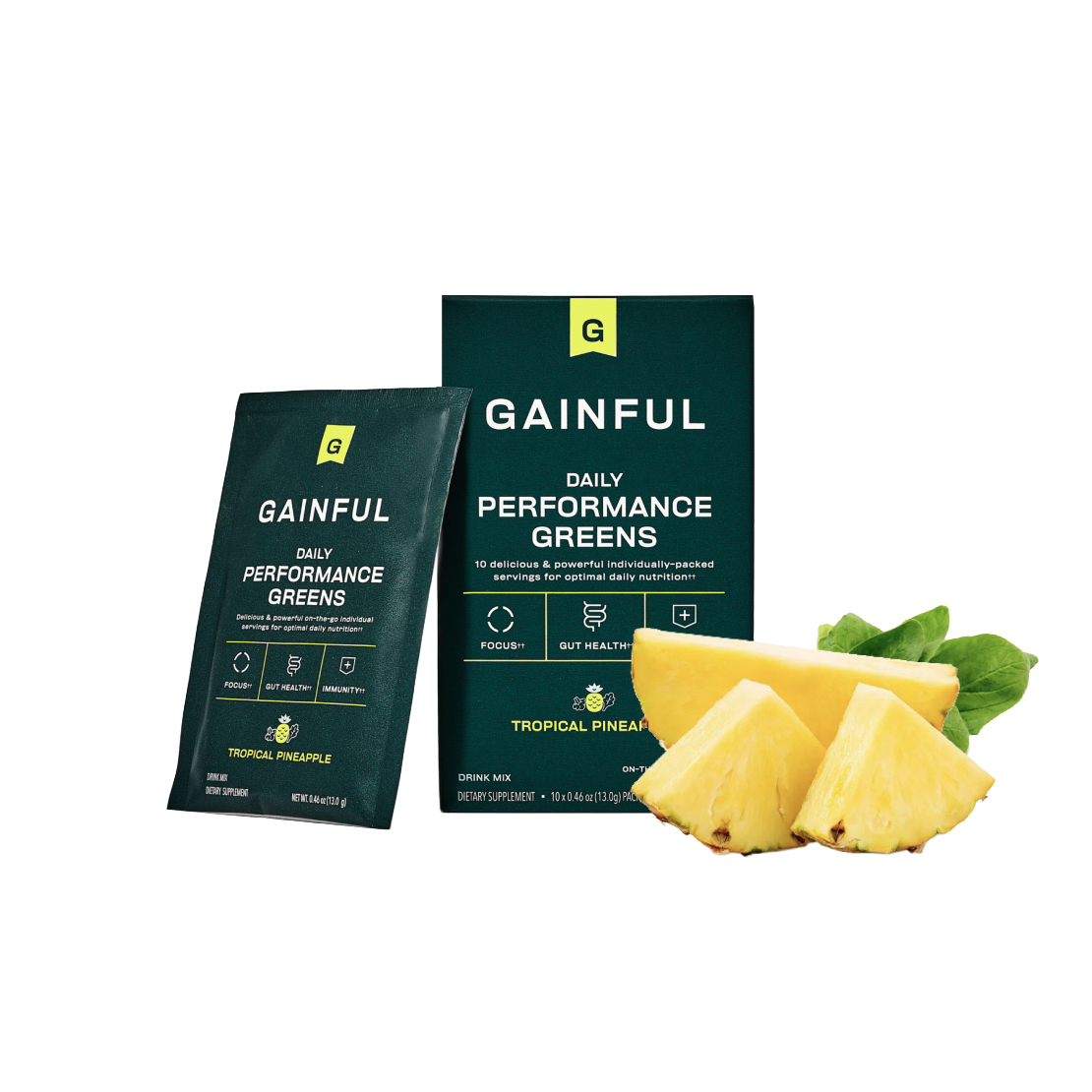 Daily Performance Greens - Tropical Pineapple 10 Pack