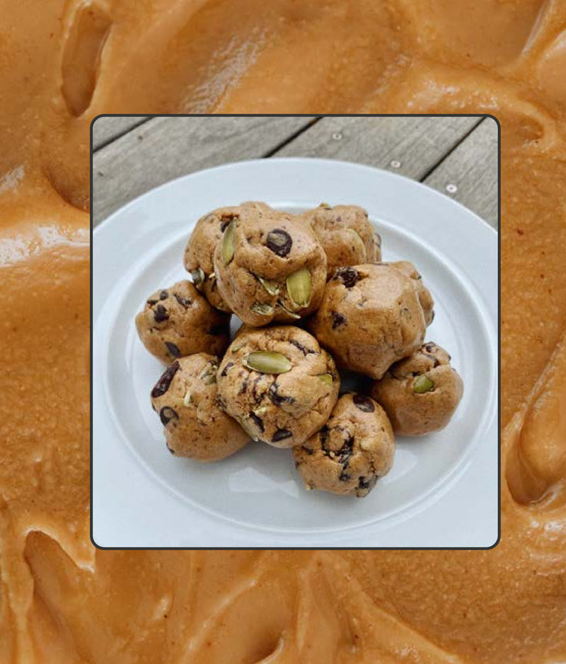 Trail Mix Cookie Dough Protein Balls