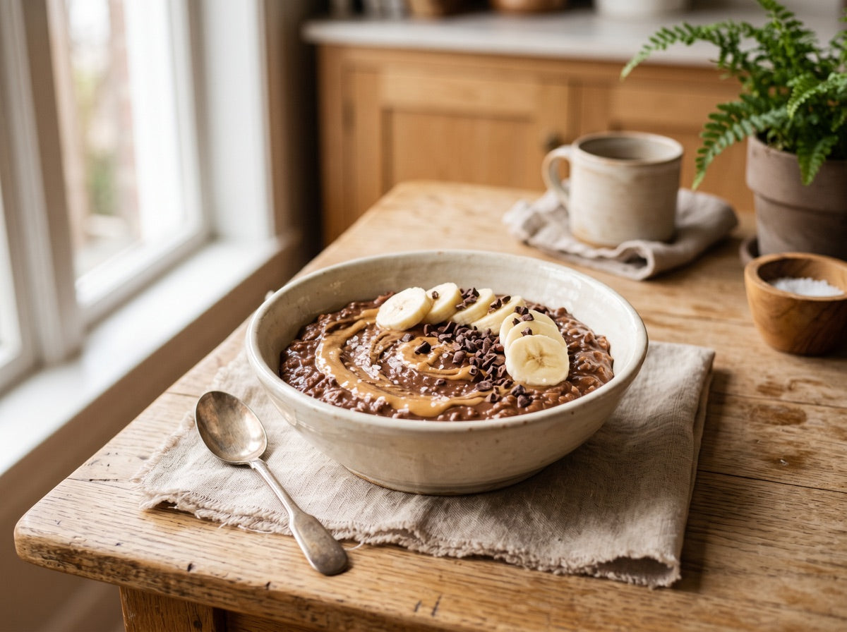 Chocolate Peanut Butter Protein Oatmeal