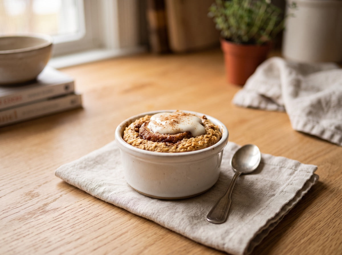 Cinnamon Roll Protein Baked Oats