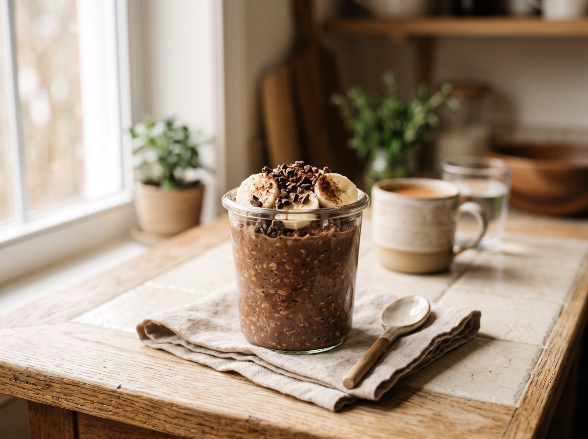 Mocha Protein Overnight Oats